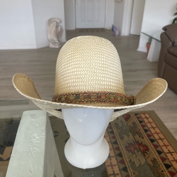 Chapeau Cowboy Panama Bailey U-ROLLIT Vintage - Taille 7 1/8 - Fabriqué USA